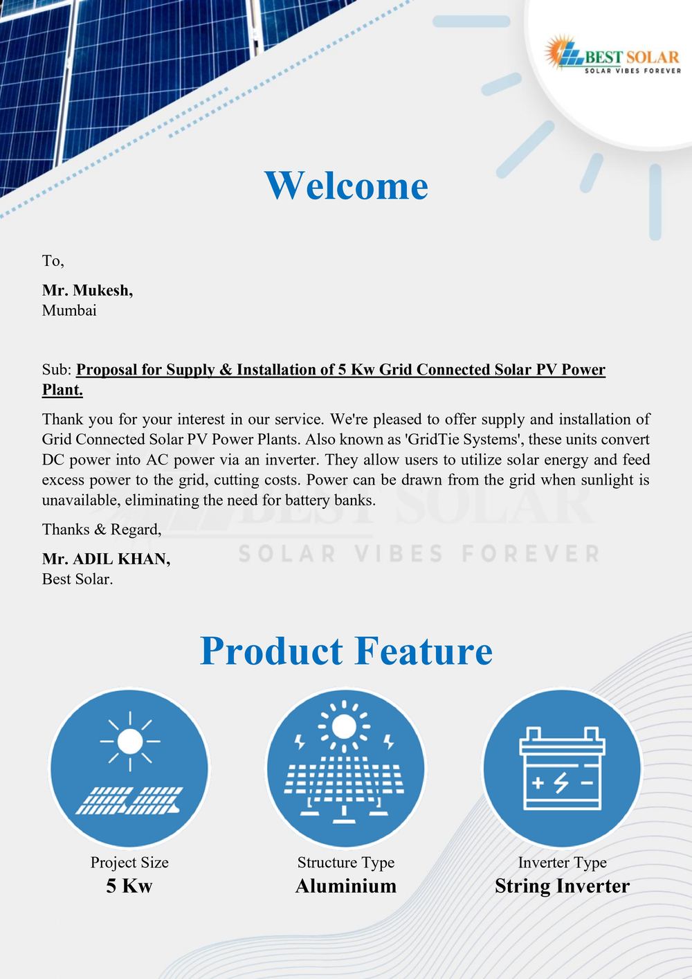 Solar Proposal Page 2